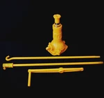Toyota Land Cruiser FJ40 FJ45 BJ40 BJ45 Factory Bottle Jack, Extensions & Handle. Fixed Price $1550.00.