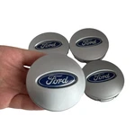 Ford Wheel Center Caps 4X Blue Matte Silver Covers Fit Flex Ranger Taurus. Fixed Price $35.00.