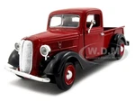 1937 Ford Pickup Truck Red & Black 1/24 Diecast Model Car By Motormax 73233. Fixed Price $22.79.