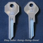 Set Briggs Dpcd Key Blanks Dodge Plymouth Chrysler Y127 Y128 1939-1948 Aluminum. Fixed Price $35.00.