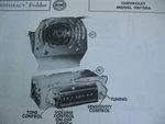1955 Chevrolet 987086 Radio Photofact. Fixed Price $10.00.