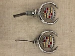 Nos 1977-1992 (?) Cadillac Fleetwood Brougham Hood Ornaments. Fixed Price $300.00.