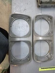 3691212 And 3691213 Right Left Headlight Bezel 74-78 Chrysler. Fixed Price $40.00.