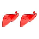 United Pacific C2001R Red 7" Headlight Visor - Pack Of Two. Fixed Price $19.99.