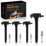 Ignition Coil Pack And Iridium Spark Plug Set Of 4 For Chrysler Dodge Jeep Ram. Fixed Price $45.59.