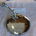 New Single Long Arm Vintage Style Side View Mirror .. Fixed Price $19.99.