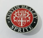 Vintage Austin Healey Bugeye Sprite Bonnet Badge Decal Emblem Brass Made #B763. Fixed Price $26.92.