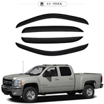 Fits 07-14 Chevy Silverado Gmc Sierra Crew Cab Acrylic Rain Guard Window Visor. Fixed Price $39.99.