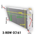 CC161 1965-1974 Cadillac Deville All Aluminum Kr Radiator 3 Row 28X17" Core. Fixed Price $128.25.