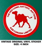 The Red Camel Battery Batterie Vintage Original Vinyl Decal Sticker - Automotive. Fixed Price $7.27.