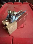 Nos 1959 Ford Galaxie Fairlane Pair Front Fender Ornament Emblem Chrome. Fixed Price $174.95.