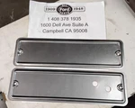 1935 - 1936 Ford Pickup / Truck Windshield Hinge Wiper Motor Covers With Holes. Fixed Price $100.00.
