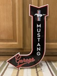 Ford Mustang Garage Sign Metal Arrow Vintage Style Wall Decor Tools Gas Oil Bar. Fixed Price $30.00.