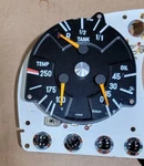 Mercedes R107 1973 450SL/C Vdo Oil Gas Temp Cluster GAUGE,21/304,0004. Fixed Price $85.00.