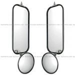 2 Sets - 7"X16" Flat Main Mirror & Convex Stainless Fit Ford Sterling. Fixed Price $19.00.
