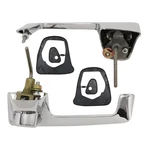 For 1963-1966 Mopar A-body Door Handles. Sold As Pair Trim Parts. Fixed Price $136.60.