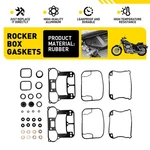 1SET For 1992-1998 Harley Evolution Engine Rocker Box Gasket O-ring Rebuild Kit. Fixed Price $25.64.