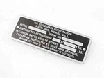 Data Plate Fits To Vintage Studebaker Model 1946-49 #V214-7. Fixed Price $18.85.