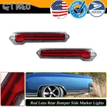 Red Rear Fender Side Marker Signal Lamp Housings For 70-72 Chevrolet Monte Carlo. Fixed Price $49.99.
