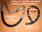 Mopar Power Steering Hose Kit 69-72 Saginaw A,b,c,e-body 318-340-383-440+ Dodge. Fixed Price $48.69.