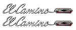 New Trim Parts Cursive Rear Quarter Emblem Pair / For 1965 El Camino 4825. Fixed Price $199.99.
