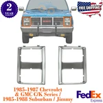 Headlight Bezel Trims Silver For 1985-1988 Chevy Gmc C/k Series Pickup Suburban. Fixed Price $42.74.