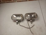Pair Of Lucas FT/LR8 Square Chrome Classic Car Spot And Fog Lamps. Fixed Price $100.00.