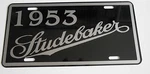 1953 Studebaker Metal License Plate Champion Commander Starliner Classic. Fixed Price $23.90.