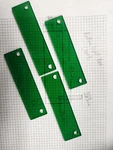 Mopar 1970-1974 Plymouth Cuda Dodge Challenger Rallye Light Bar Lenses Green Set. Fixed Price $40.00.