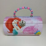 Disney Classic Beauty Princess Beaded Handle Pink Tin Box Purse Case #P4. Fixed Price $12.34.