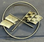 Corvette Nose Hood Cross Flag Round Emblem Gm Chevrolet 1963 1964 1965 1966. Fixed Price $29.99.
