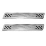 Genuine Gm Door Sill Plate Kit - Chrome Corvette Logo 17802221. Fixed Price $50.18.