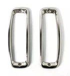 Pair Polished Stainless Steel Tail Light Bezels 1964-77 Ford Bronco. Fixed Price $89.99.