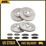 Brake Kit Drilled Slotted Ceramic Fits 2005 2006 Ford Mustang V8 4.6L 54131. Fixed Price $180.49.