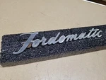 Oem 1952 Fordomatic Trunk Lid Script Stainless Nameplate BA-7042528-E. Fixed Price $27.17.