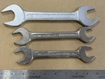 Heyco NO.333 Metric Double Ended Wrenches 20-22, 21-23 + 30-32MM. Fixed Price $30.00.