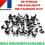 1975-1980 Amc Pacer Headlight Trim Ring Retainer Bucket Screws Black Nos. Fixed Price $11.16.