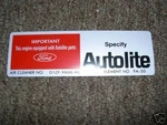 1971 Ford Mustang Air Cleaner Decal. Fixed Price $8.99.