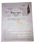1928-BILLHEAD/RECEIPT- Minimax Ltd Fire Extinguishers- Feltham Middlesex. Fixed Price $8.10.