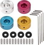 4PCS Guitar Pedal Footswitch Topper Kit With Screws Rubber Insert Blue Gold Red. Fixed Price $23.99.