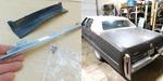 Licence Plate To Trunk Lid Filler Pocket 1974 75 1976 Cadillac 1603925 76CF2-6M1. Fixed Price $60.00.
