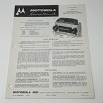 1959 Motorola Radio 03AR 8990811 Amc Service Manual Schematics Part List. Fixed Price $27.95.