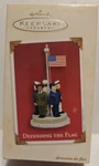 New 2003 Hallmark Keepsake Collector Ornament Defending The Flag Military Usa. Fixed Price $14.99.