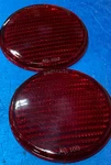 Grotelite Red NO100 Plastic Military Reflector Lensset 2EA ( 3-1/4 ) Nice. Fixed Price $7.50.