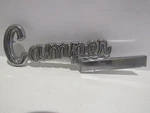 Vintage Original Camper Emblem 3495687 Dodge Adventurer Name Metal. Fixed Price $84.00.