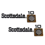For 1975-80 Chevrolet Truck Scottsdale 10 Fender Emblem Set Trim Parts. Fixed Price $206.80.
