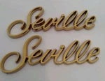 80'S Cadillac Gold Seville Script Emblem Badge Rear Quarter Panel/trunk. Fixed Price $56.99.