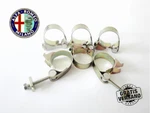 6 Genuine Romablok Alfa Romeo Fiat Fixing Clamps 18 17 - 19MM. Fixed Price $40.59.