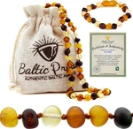 Raw Amber Necklace And Bracelet Gift Set (unisex Multi 12.5 INCHES/5.5 Inches) -. Fixed Price $32.23.