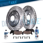 Front Drilled Disc Rotor + Brake Pad For Chevy Impala Monte Carlo Buick Lucerne. Fixed Price $108.86.